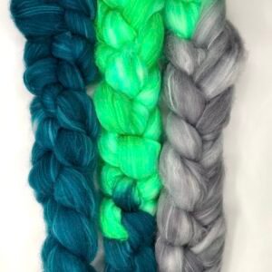 Spin Your Own Socks – Teal, Spearmint and Silver