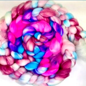 Spin Your Own Socks – Pink Blue Fade