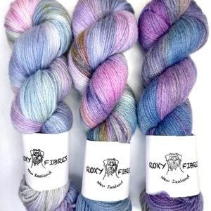 Kit of 3 skeins NZ 4 Ply Merino Lavender Fade