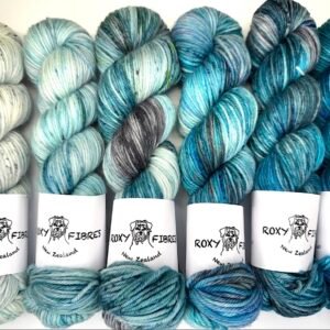 Kit of 6, 8 Ply MW Merino Teal Fade