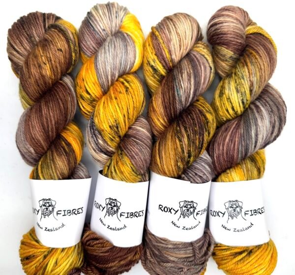 8 Ply MW Merino Turmeric Shadows
