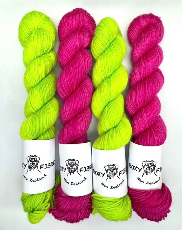 4 Ply MW Merino/Nylon Sock 50g Magenta - Image 2