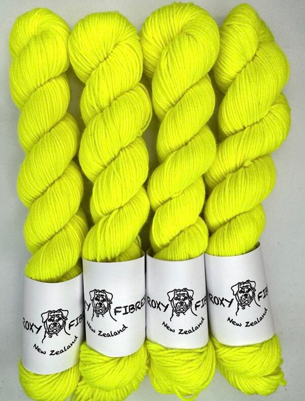 4 Ply MW Merino/Nylon Sock 50 g Fluro Yellow