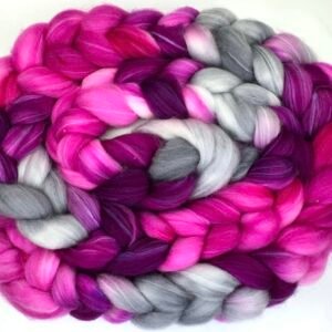 Spin Your Own Socks – Magenta, Berry and Grey