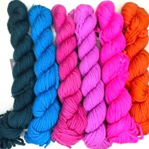 DK Sock Yarn Mini set Moss to Clementine