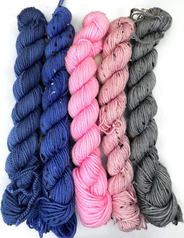 Fetch Sock and Tweedy Sock Minis Purple to Grey