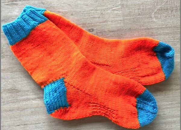 DK Sock Yarn Safety Orange - Image 3