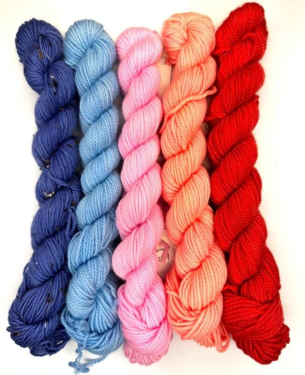 Fetch Sock Minis and Tweedy Mini Purple to Pimpernel