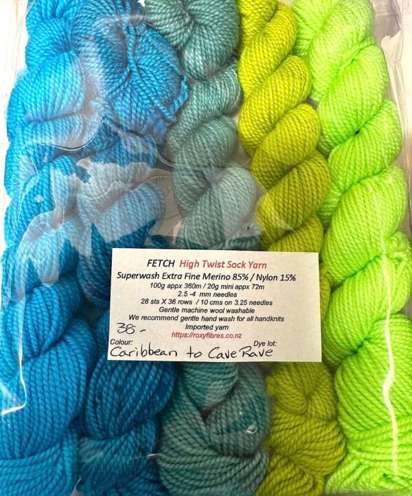 Fetch Sock Minis Caribbean to Cave Rave