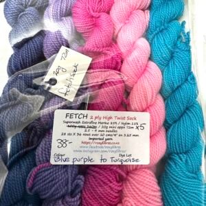 Fetch Sock Minis Blue Purple to Turquoise