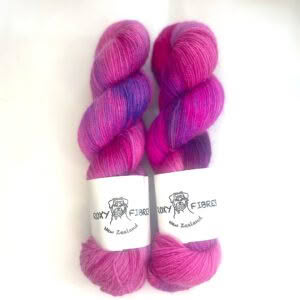 Merino Lincoln Sock Fuchsia