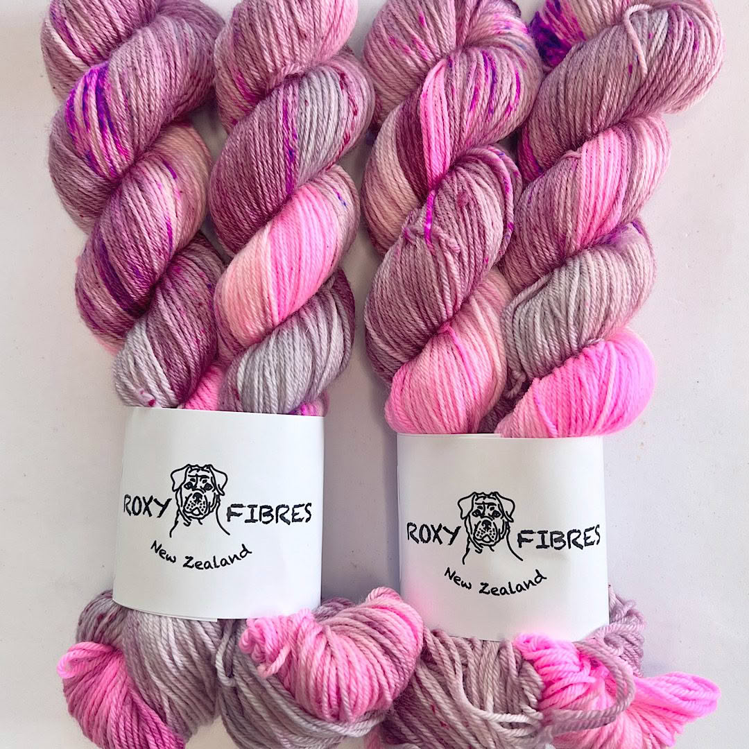 4 Ply MW Merino/Nylon Sock 50g x 2 Lake Tekapo Lupins